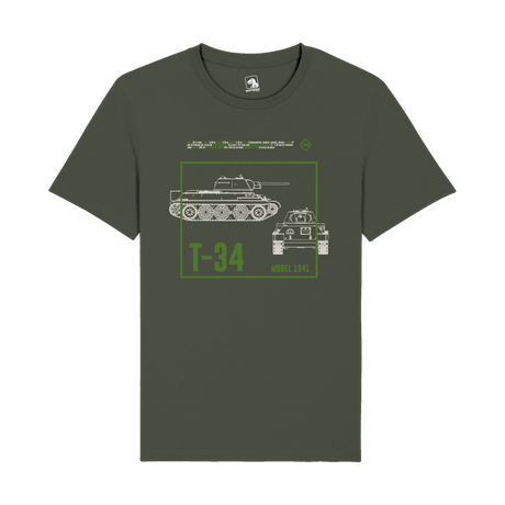 T-34 Model 1941 Tank T-Shirt | WWII Soviet Armor Graphic Tee