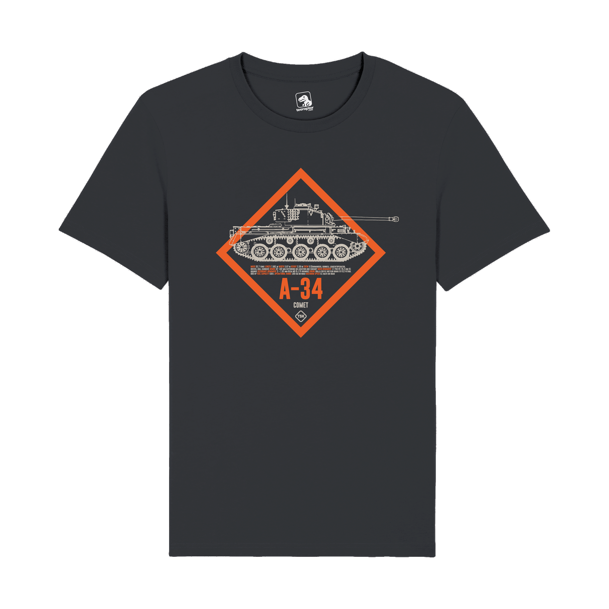 A-34 Comet Tank T-Shirt | WWII Tech & Gaming Graphic Tee