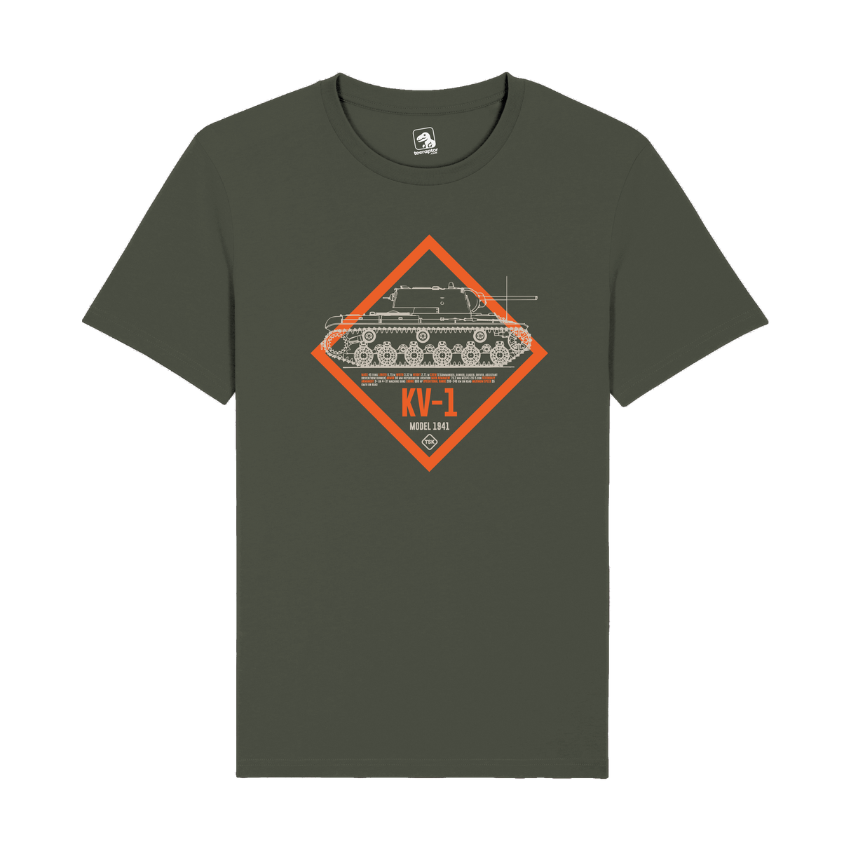 KV-1 Model 1941 Tank T-Shirt | WWII Soviet Armor Tech & Gaming Tee