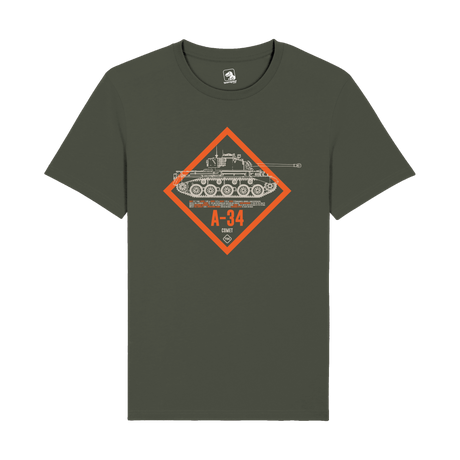 A-34 Comet Tank T-Shirt | WWII Tech & Gaming Graphic Tee