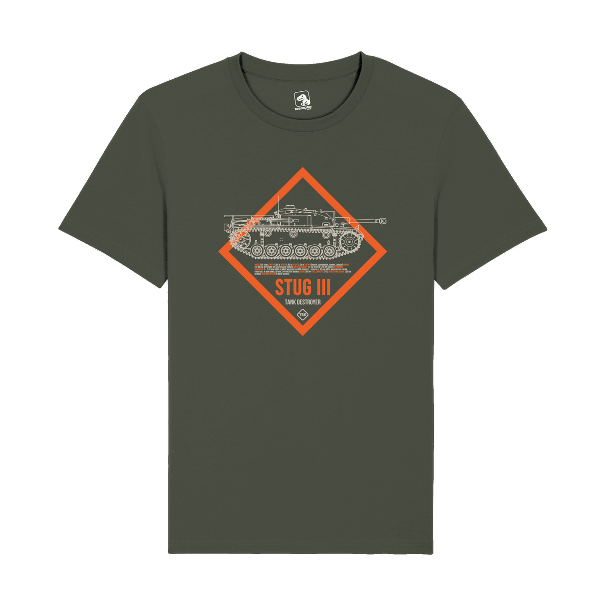 StuG III Tank Destroyer T-Shirt | WWII Tech & Gaming Graphic Tee