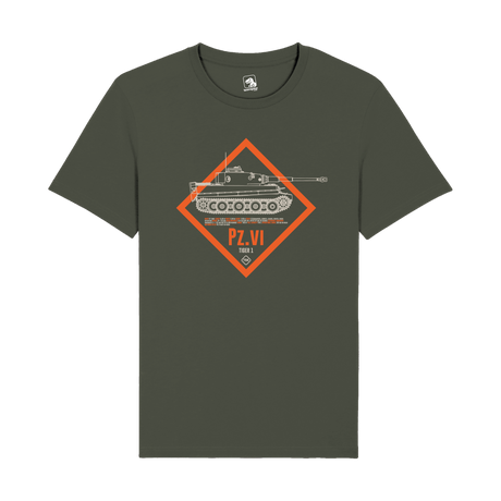 Tiger I Pz.VI Tank T-Shirt | WWII German Armor Tech & Gaming Tee