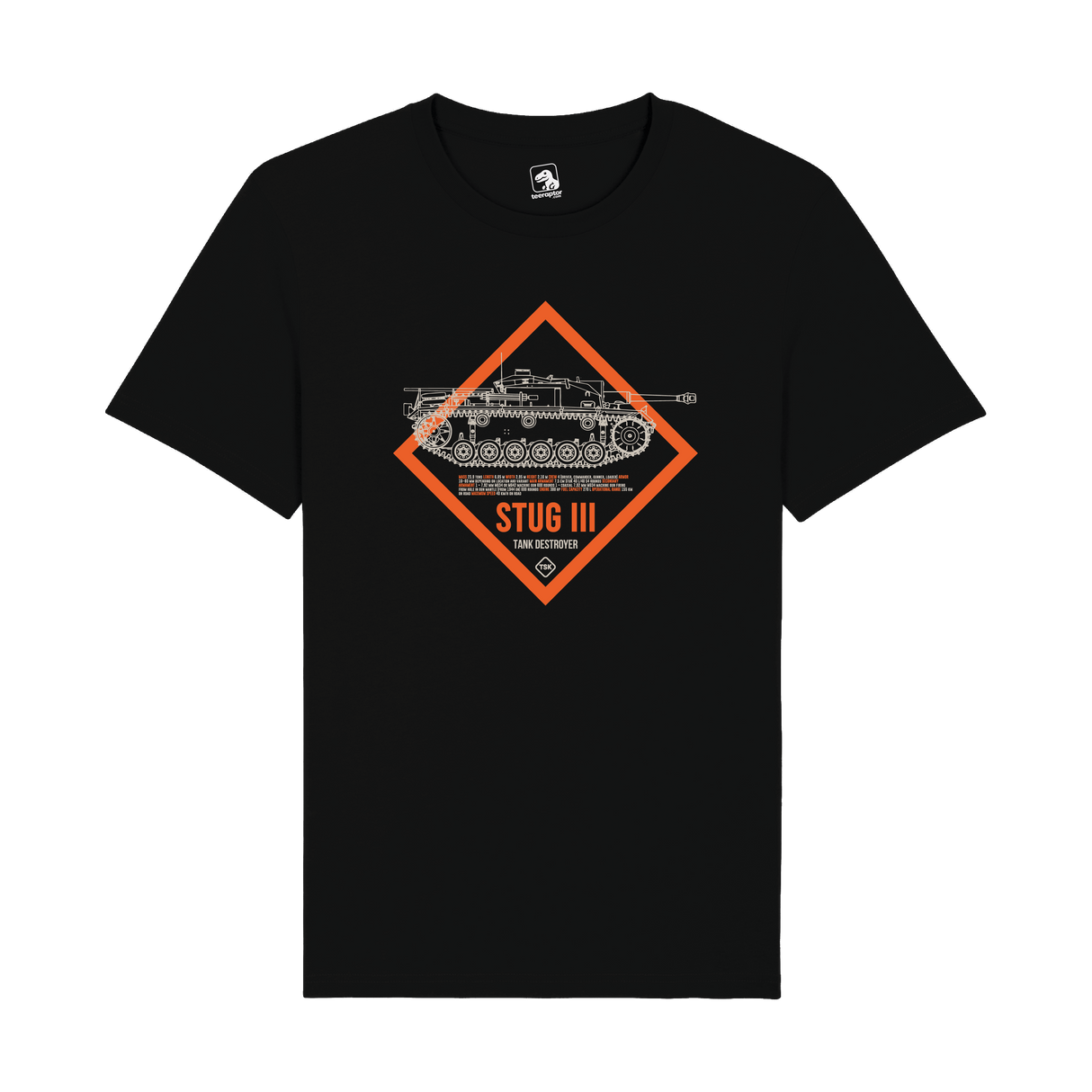 StuG III Tank Destroyer T-Shirt | WWII Tech & Gaming Graphic Tee