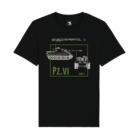 Tiger I Pz. VI Tank T-Shirt | WWII Military Armor Graphic Tee