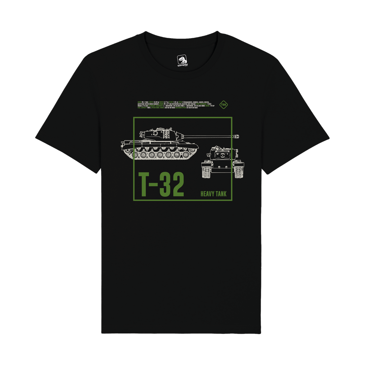 T-32 Heavy Tank T-Shirt | Military Armor Graphic Tee