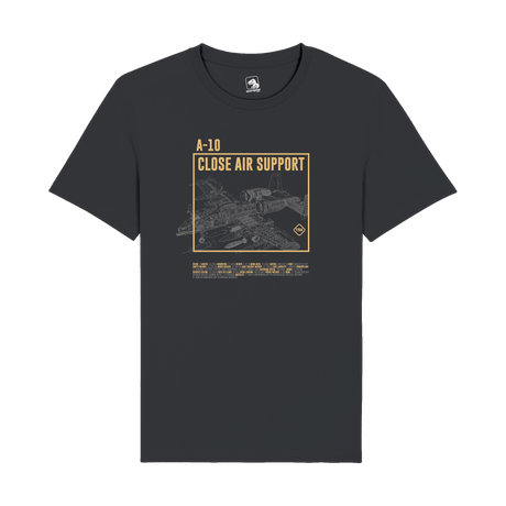 A-10 Close Air Support T-Shirt | BRRRRT Military Aircraft Graphic Tee