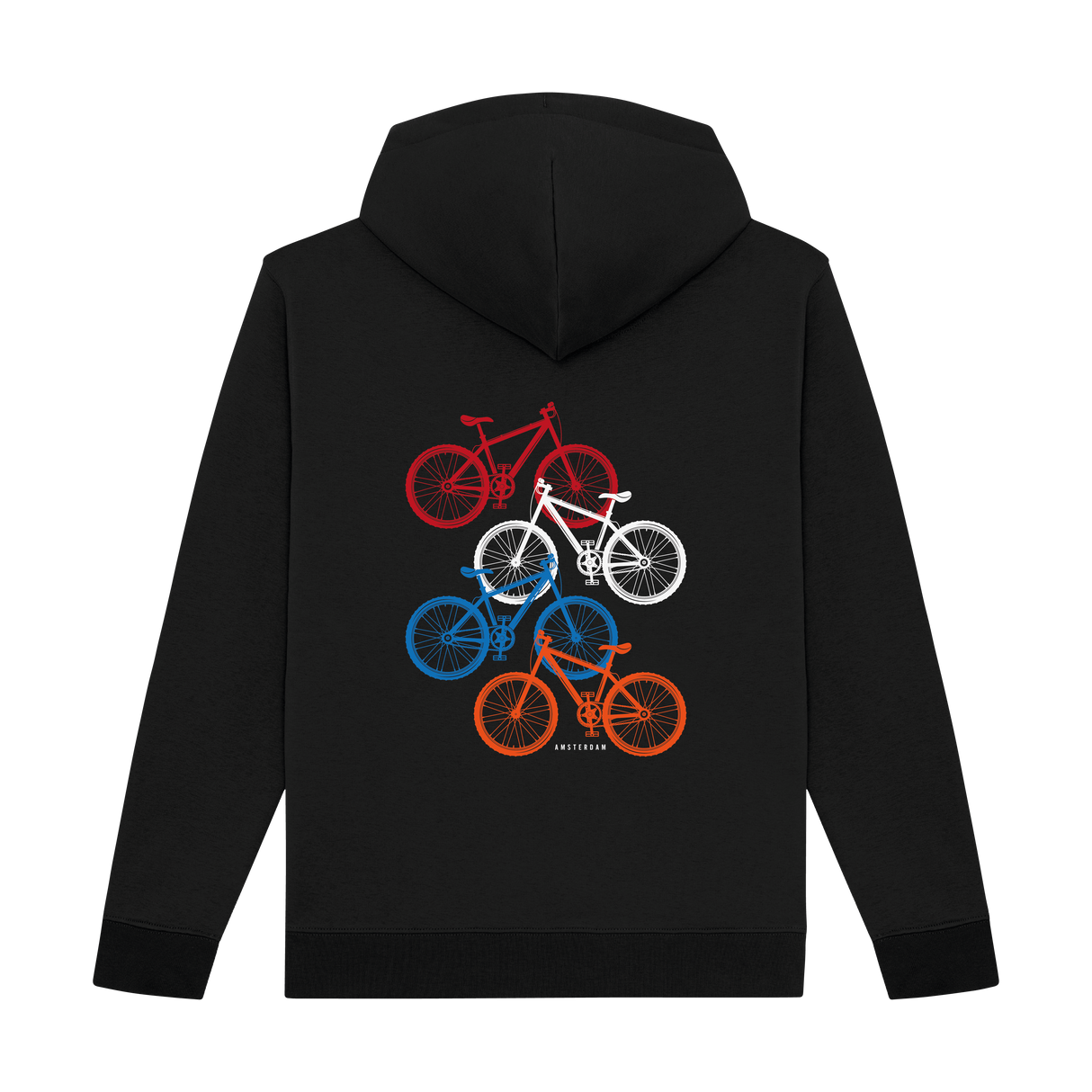 Mountainbike Art Zip Hoodie – Vibrant MTB Graphic for Cycling Enthusiasts